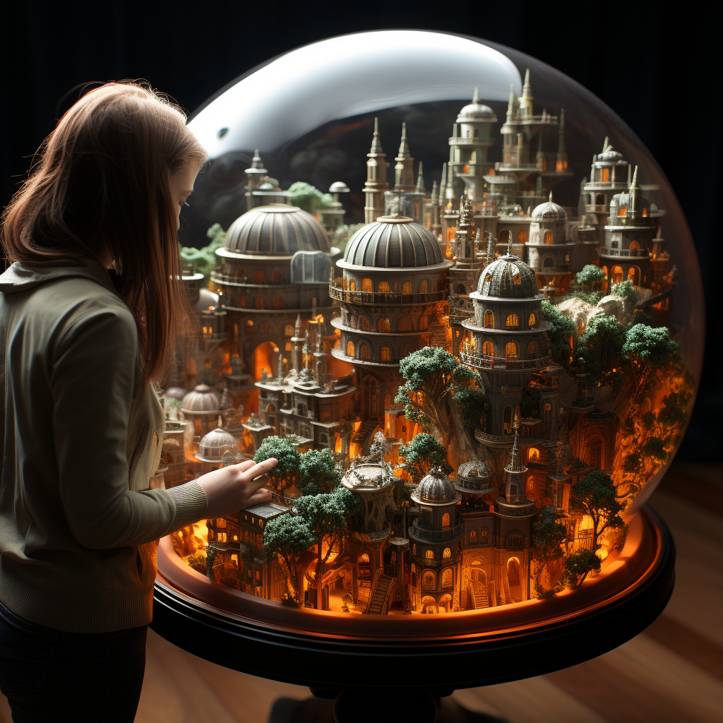 ESD2000_microscopic_city_in_a_petridish_woman_looking_down_from_4464f920-0f0d-4fb6-a54e-fd1b6e4486f8-1